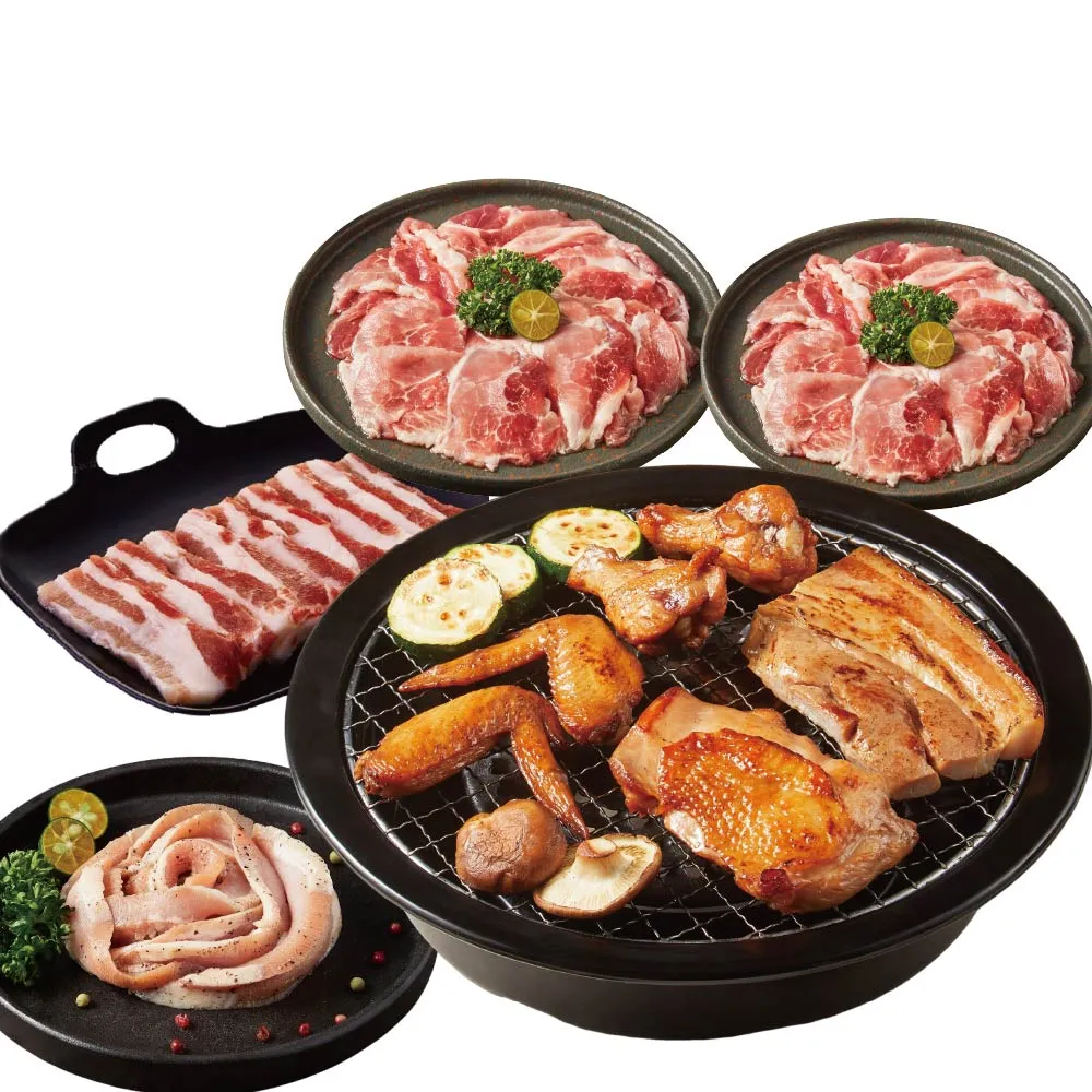 【大成】百威Ｘ大成聯名｜黑金微醺燒烤9+1件(中秋烤肉 燒烤 百威聯名)