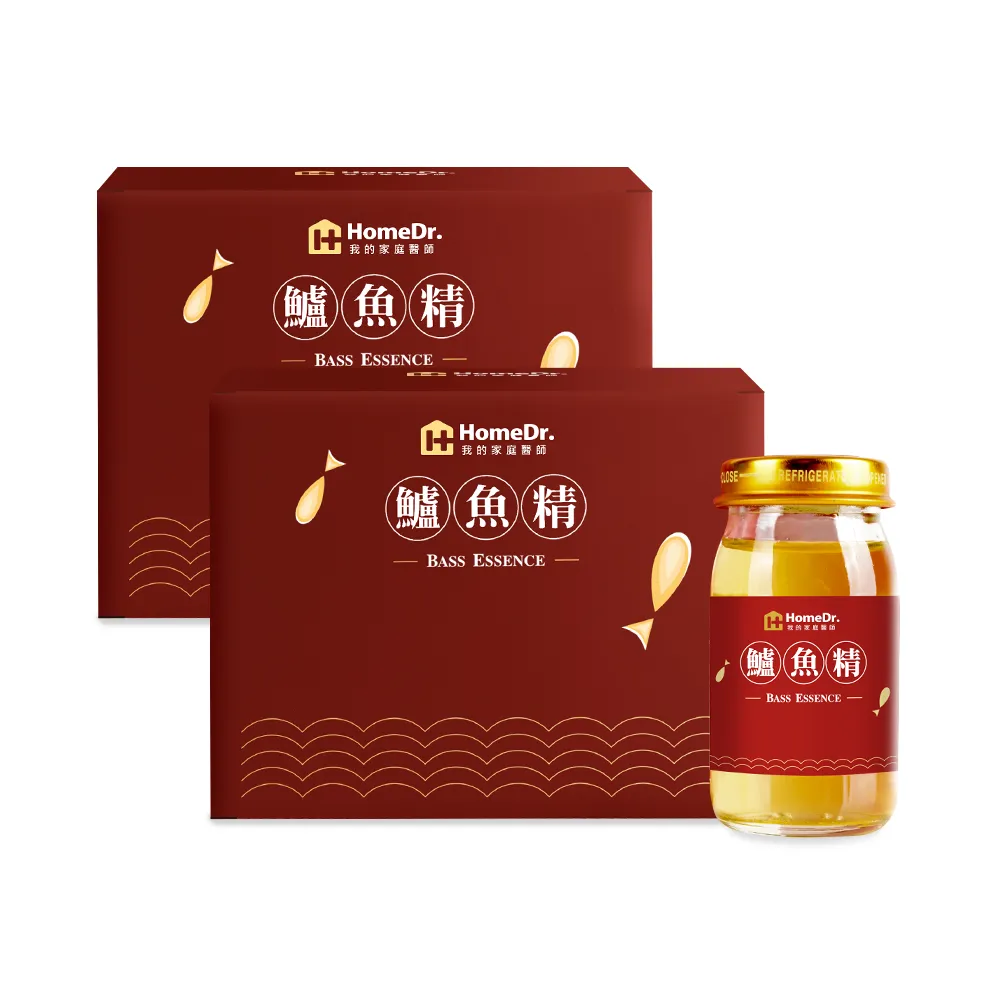 【Home Dr.】一開即飲小分子胜月太鱸魚精x2盒(60mlx6瓶/盒 共12瓶 年節送禮 常溫保存 滋補強身)