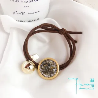 【HERA 赫拉】日韓個性閃鑽水晶圓盤髮圈三入組(閃鑽 水晶 髮圈 三入組)