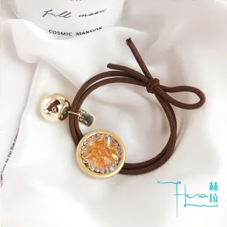 【HERA 赫拉】日韓個性閃鑽水晶圓盤髮圈三入組(閃鑽 水晶 髮圈 三入組)