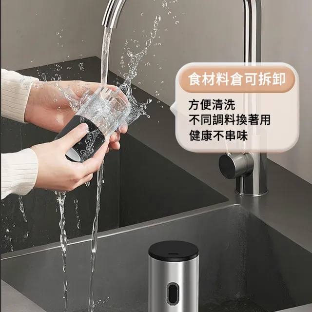Loyal 電動調味料研磨器 海鹽胡椒研磨機 (陶瓷磨芯/5檔粗細調節/香料罐/研磨調味罐)