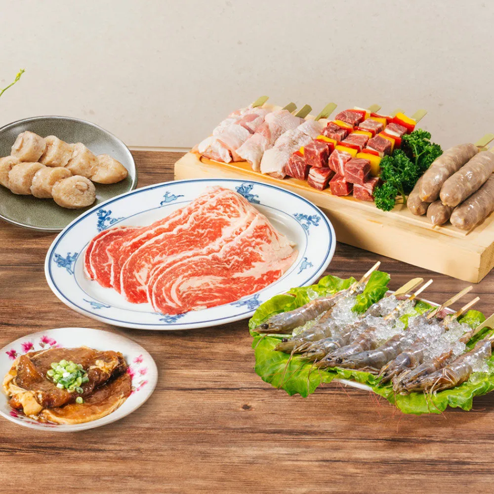 【永豐餘生技】Omega3酪梨黑豬經典烤肉組 1520g 7+1 (中秋 烤肉 鳥苑聯名)