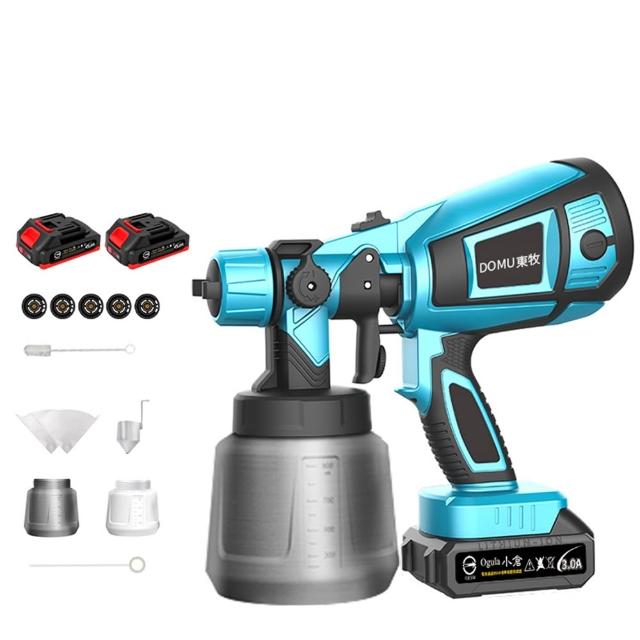 【DOMU 東牧】電動噴漆槍 噴塗機（無極變速+防倒流設計）塗料神器 工業級乳膠噴漆槍（五節兩電）