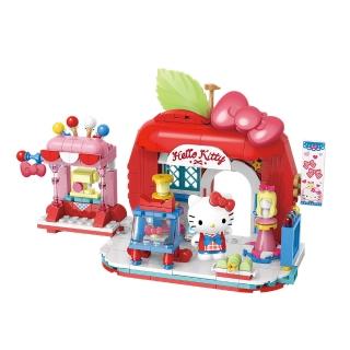 【Qman 啟蒙積木】三麗鷗 商店街系列 Hello kitty 蝴蝶手作坊