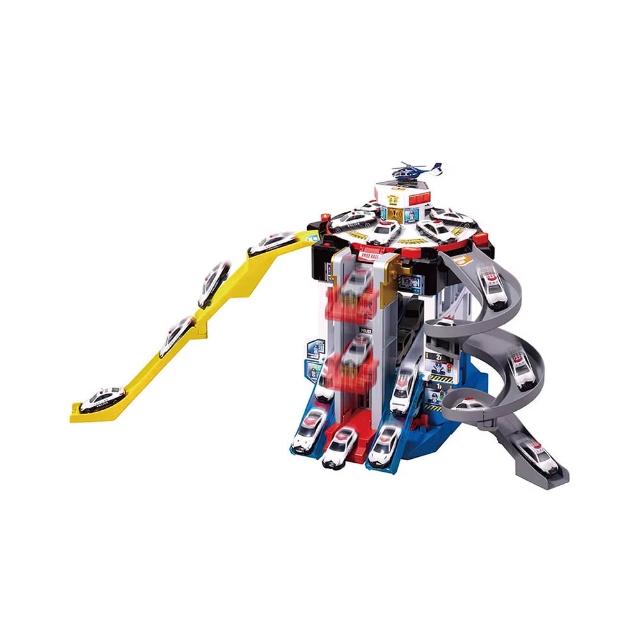 【TOMICA】緊急出動! 旋轉警察基地