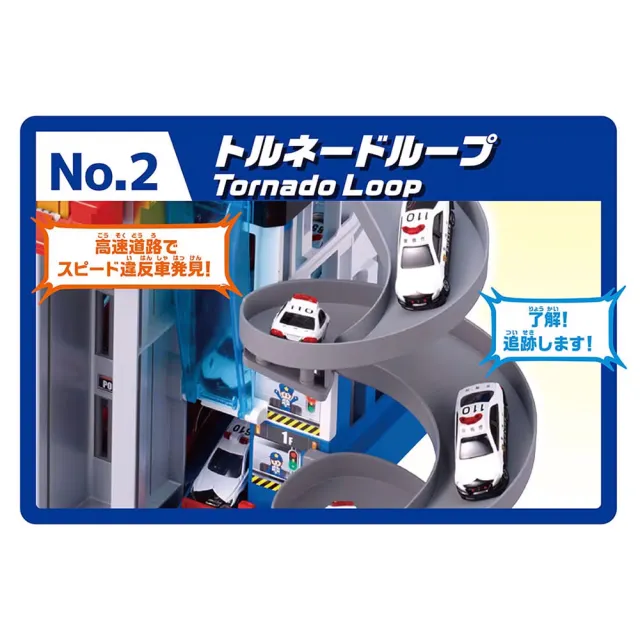 【TOMICA】緊急出動! 旋轉警察基地