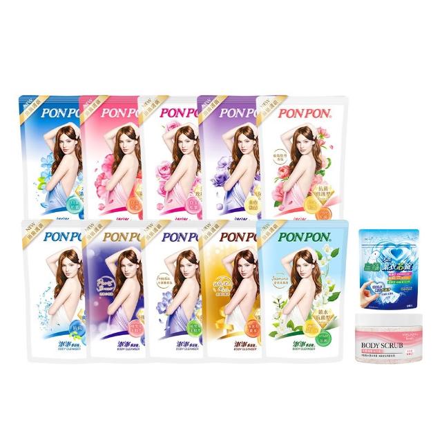 【PONPON 澎澎】香浴乳補充包-700gx6(多款任選)