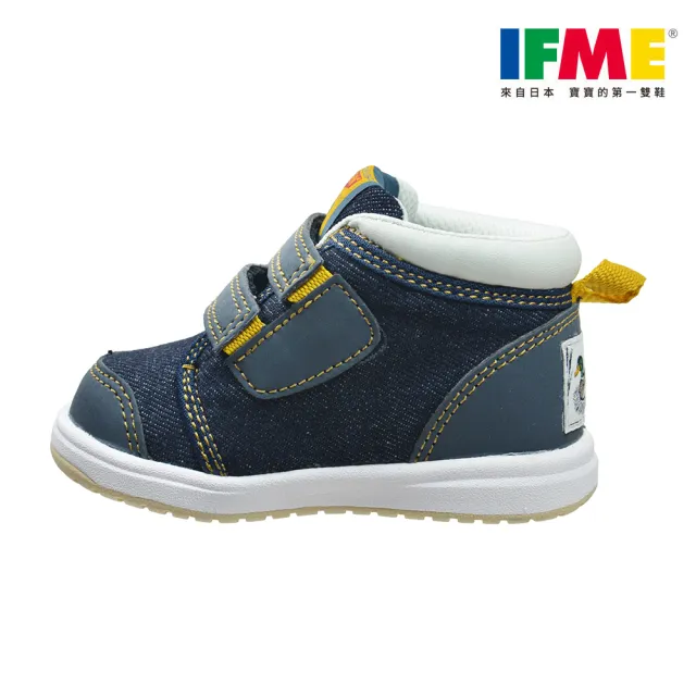 【IFME】童鞋 寶寶段 一片黏帶系列 機能童鞋 學布鞋 寶寶鞋(IF20-682001)