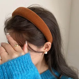 【LEESA】頭飾\海綿髮箍\純色髮箍\寬邊髮箍\高顱頂髮箍\髮飾用品\髮帶\優雅
