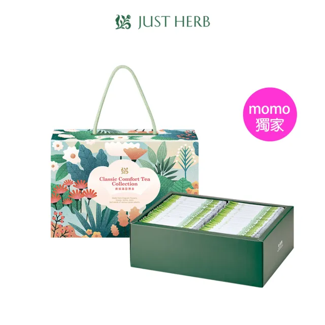 【JustHerb 香草集】momo獨家-康福滿盈禮盒48入x2盒(中秋禮盒/父親節禮盒/送禮)