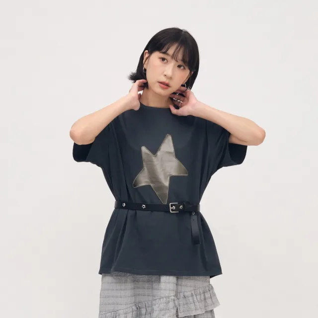 【plain-me】SAAKO 短袖 星星 女生短TEE 女上衣 星星剪影短袖TEE_SAA0052-262