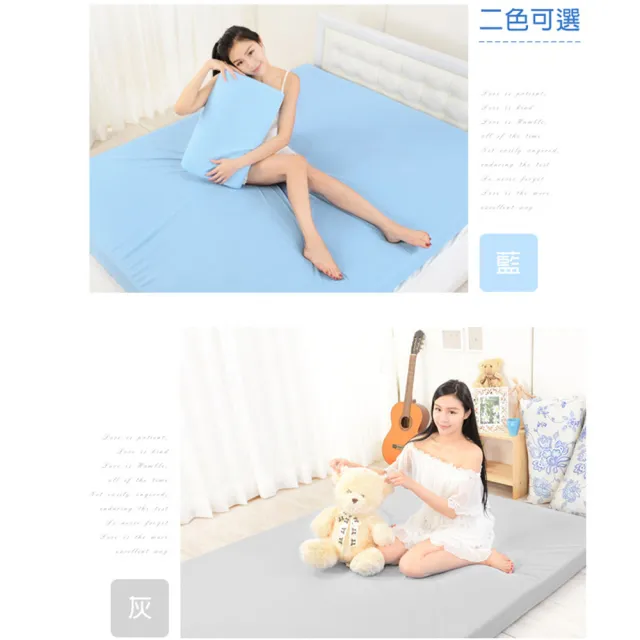 【LooCa】吸濕透氣3-6cm薄床墊布套MIT-拉鍊式(單人3尺-共2色-速)