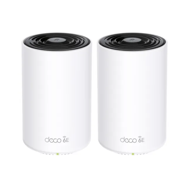 【TP-Link】WiFi 6E AXE5400 三頻 2.5G 真Mesh 無線路由器 分享器(透天厝首選/Deco XE75 Pro 二入組)