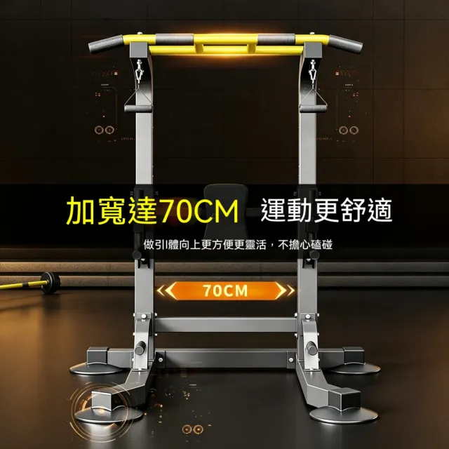 【匠俱】多功能健身架 落地單雙槓引體向上架 家用室內多功能吊槓支架 居家力量訓練健身器材（3代π字底座）