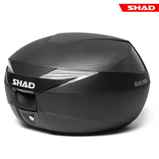 【SHAD】可攜式-快拆後座行旅箱-類卡夢上蓋(原廠公司貨 SH39-51x43x32cm)