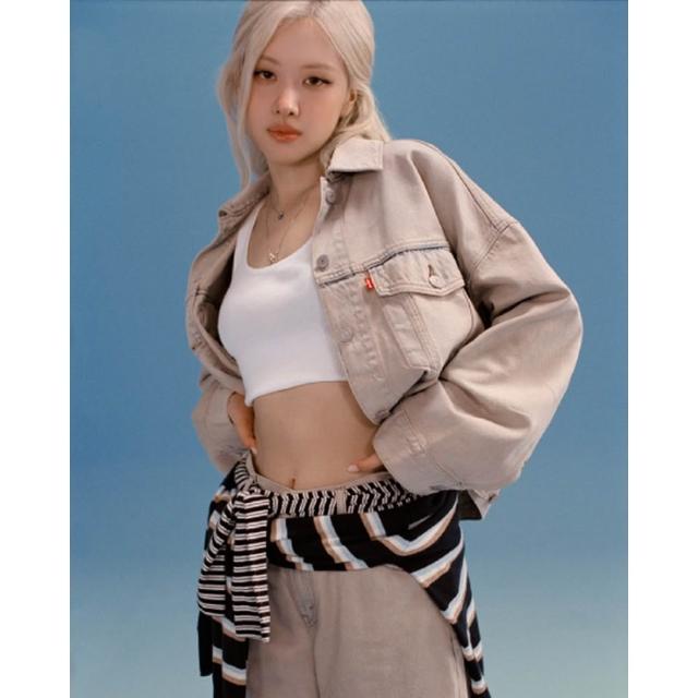 【LEVIS】ROSE 朴彩英同款 短版寬鬆卡車司機牛仔外套 女生上衣 人氣新品 0089L-0017