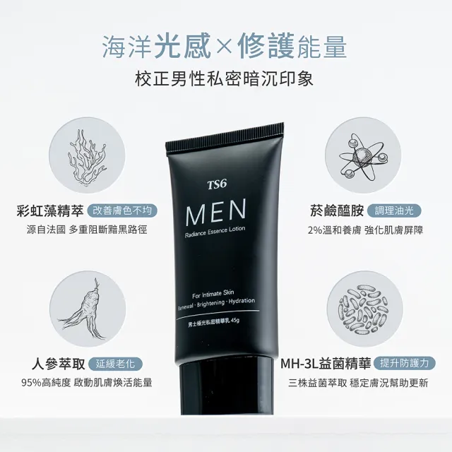 【TS6 護一生】男士極光私密精華乳45g (男士私密美白)