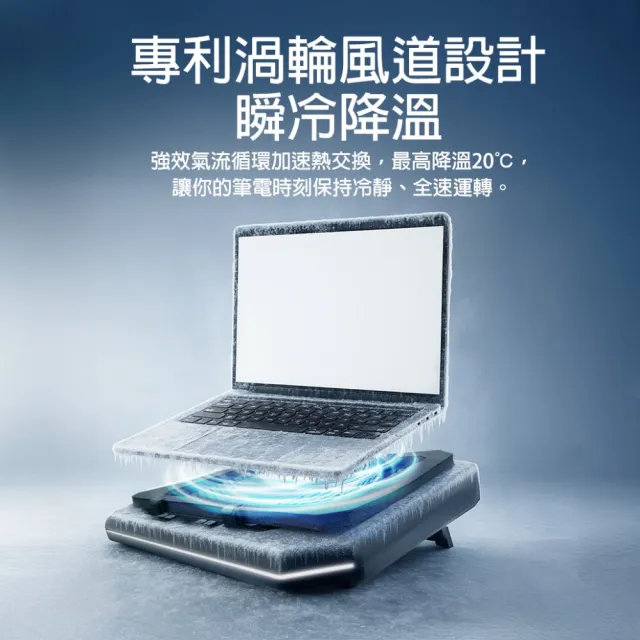 【Antec】TurboFlow RGB Laptop Cooling Pad 電競筆電 RGB 散熱器 LCTF120