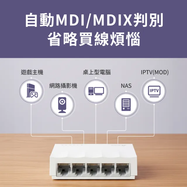 【TP-Link】LS1005 5埠port 10/100Mbps  高節電 乙太網路交換器switch hub