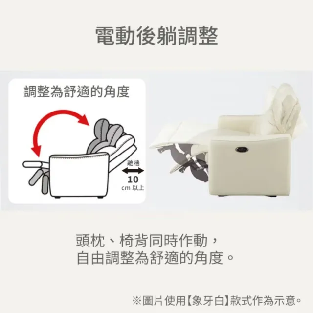 【NITORI 宜得利家居】◎耐磨耐刮 防潑水貓抓布 3人用電動沙發 電動可躺式沙發 UM01 N-S布 AQ-MGY(0)