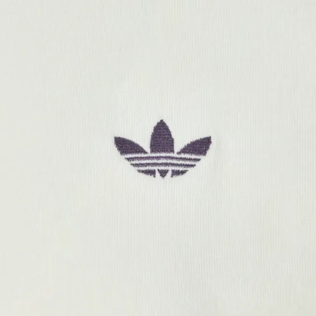 【adidas 愛迪達】Cali Tee W 女 T恤 運動上衣 休閒短袖 蕾絲 經典 米白(LF2332)