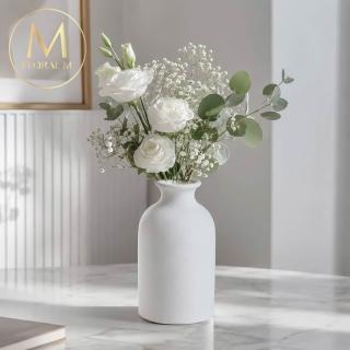 【Floral M】法式陶瓷阿爾貝拉小花瓶(花瓶/插花/玻璃瓶/花器/花盆/陶瓷花瓶/桌面擺飾/居家裝飾)