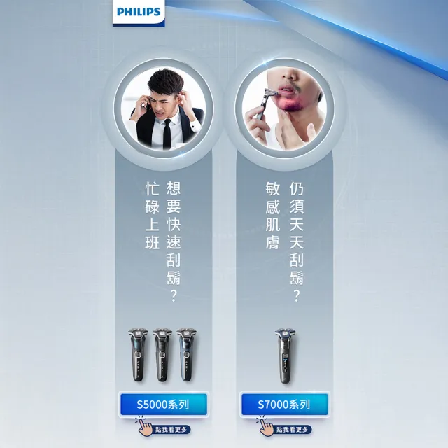 【Philips 飛利浦】S7887/20 SkinIQ 7000智能系列電鬍刀(官方直營)