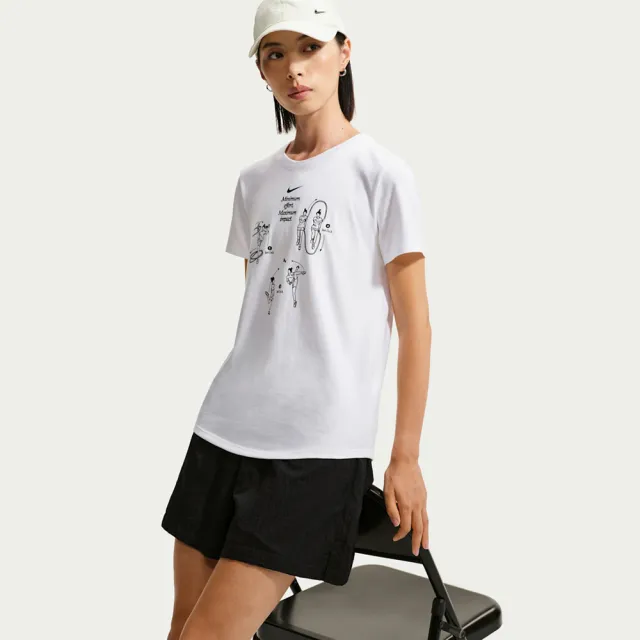 【NIKE 耐吉】短袖上衣 女 AS W NSW CLUB SS GFX TEE 白 IW1195-100