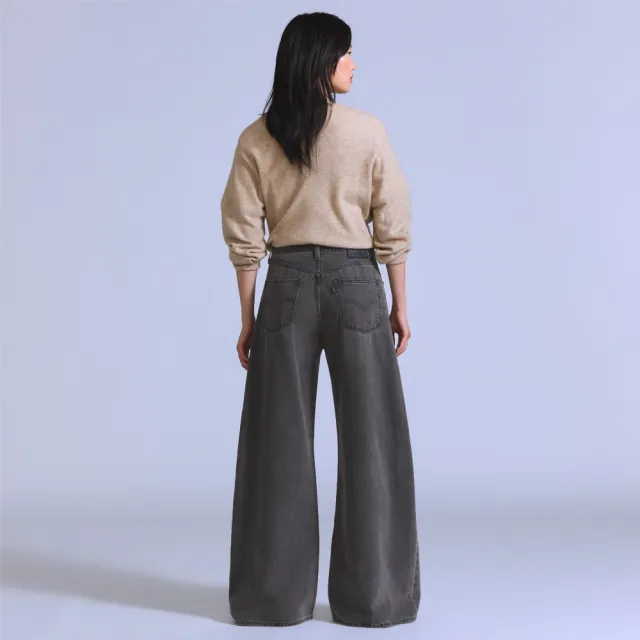 【LEVIS】BLUETAB™ 極寬鬆五口袋牛仔褲 / 萊賽爾纖維添加 女生牛仔褲 人氣新品 008X8-0003