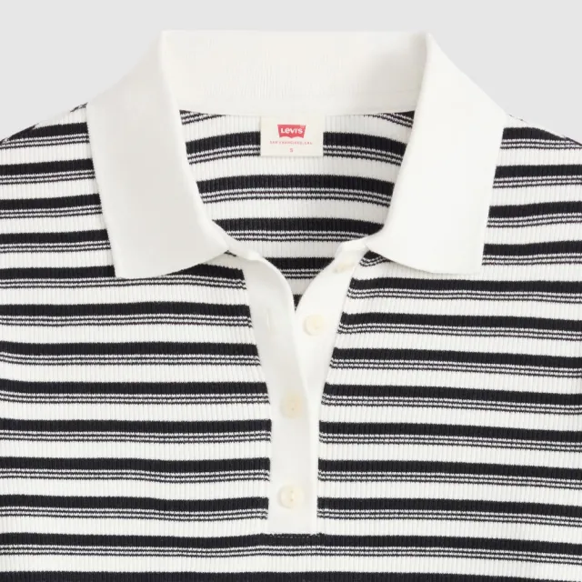 【LEVIS】莫代爾Polo衫 / 微彈性 女生上衣 人氣新品 0087H-0002