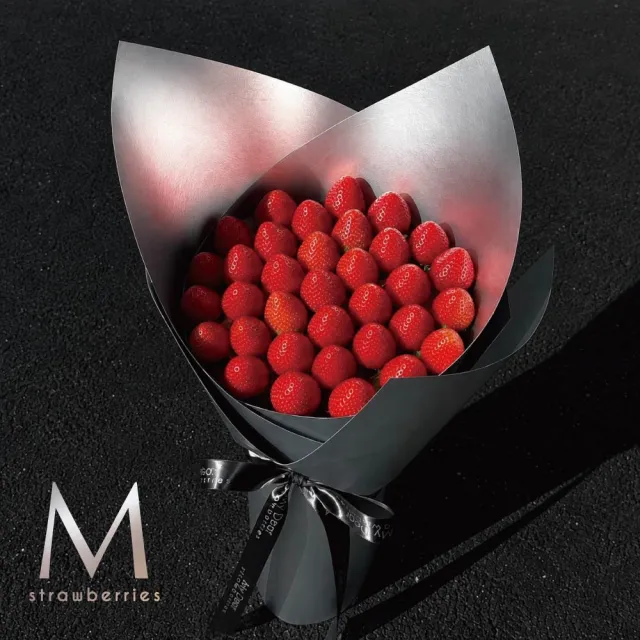 【MyDearStrawberries】高級鏡面草莓花束(水果花束/情人節/告白/生日禮物/超人氣花束/草莓)