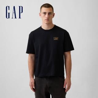 【GAP】重磅Gap Pioneer圖案T恤-經典黑(907342)