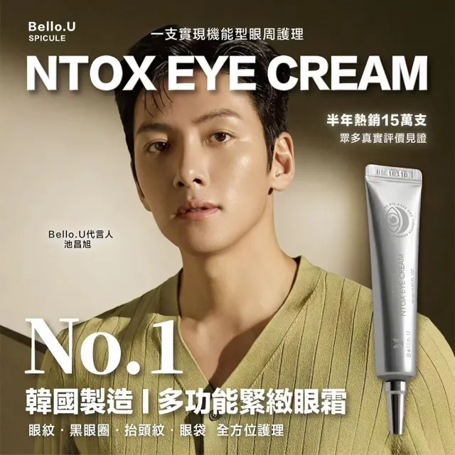 【Bello.U】微晶六胜肽眼霜 兩入組(緊緻、亮白、保濕)