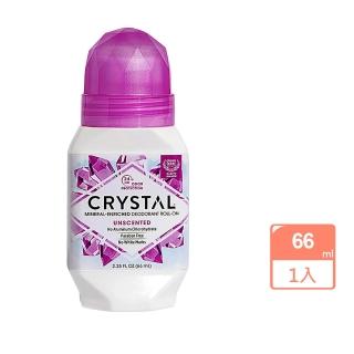 美國CRYSTAL礦物鹽消臭滾珠瓶66ml-無香 液態(國際航空版)