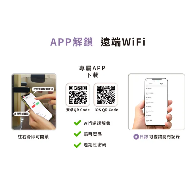 【HITACHI 日立】誠系列 全自動推拉式電子鎖/智能門鎖 (指紋/wifi/卡片/密碼/鑰匙/含基本安裝)HIT-FP30-T