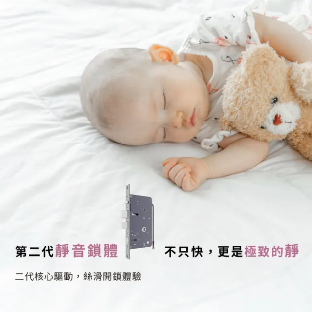 【HITACHI 日立】誠系列 全自動推拉式智慧電子鎖/門鎖 (含基本安裝/指紋/卡片/密碼/鑰匙/wifi)HIT-FP30-T