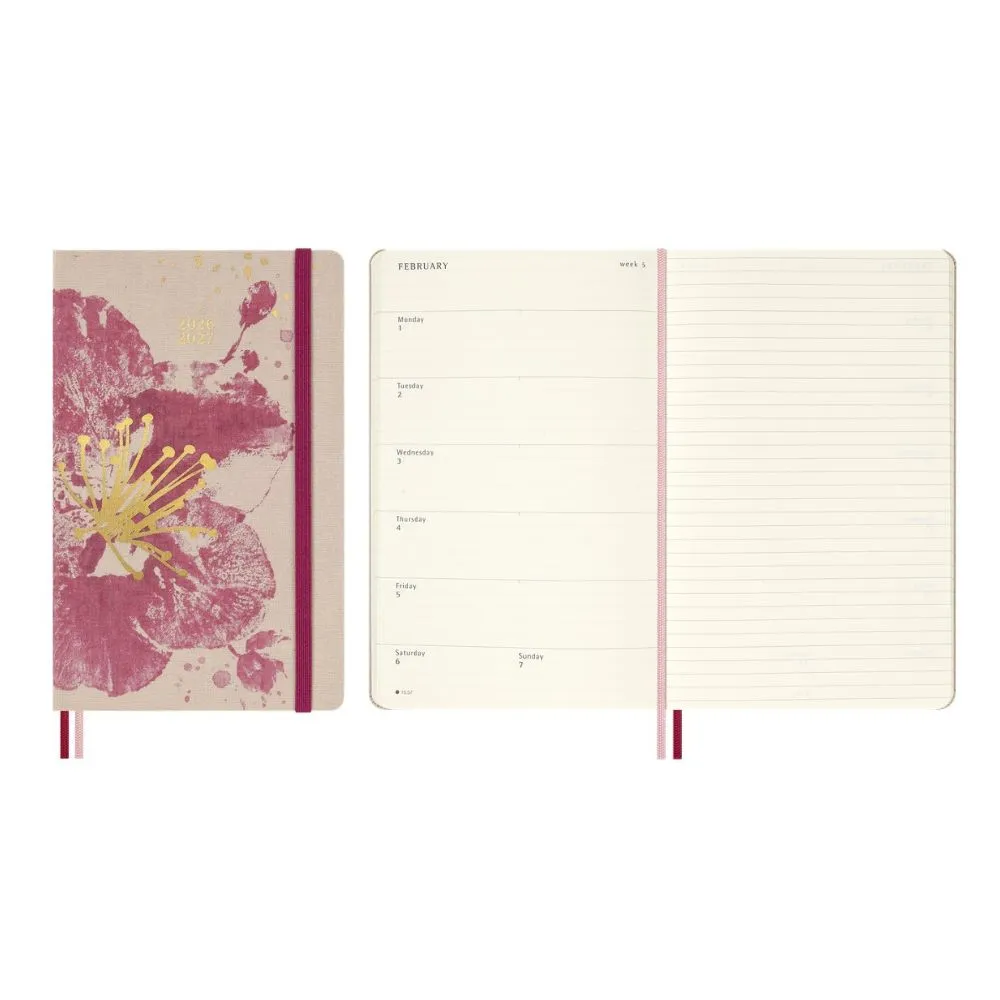 【MOLESKINE】櫻花系列限量 18個月手帳/ L型