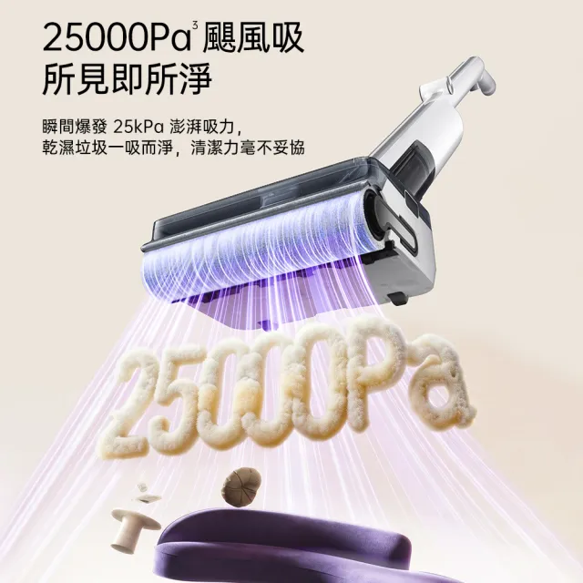 【Tineco 添可】獨家耗材組!180度折疊!i7 FOLD 可平躺折疊吸塵洗地機(超輕3.5kg/9.6cm平躺/25kpa颶風)