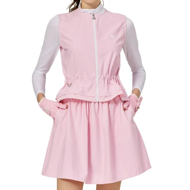 【BLKTEE GOLF】出清特價 分離式女運動套裙-粉紅.彩藍(高爾夫套裝 無袖運動套裝)