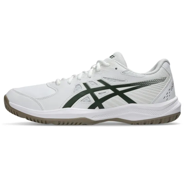 【asics 亞瑟士】Court Slide 4 男 網球鞋 抗扭 瞬移 硬土 白 綠(1041A483-103)