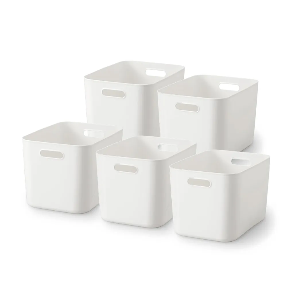【MUJI 無印良品】軟質聚乙烯收納盒/大 約寬25.5×深36×高24cm(5入組)