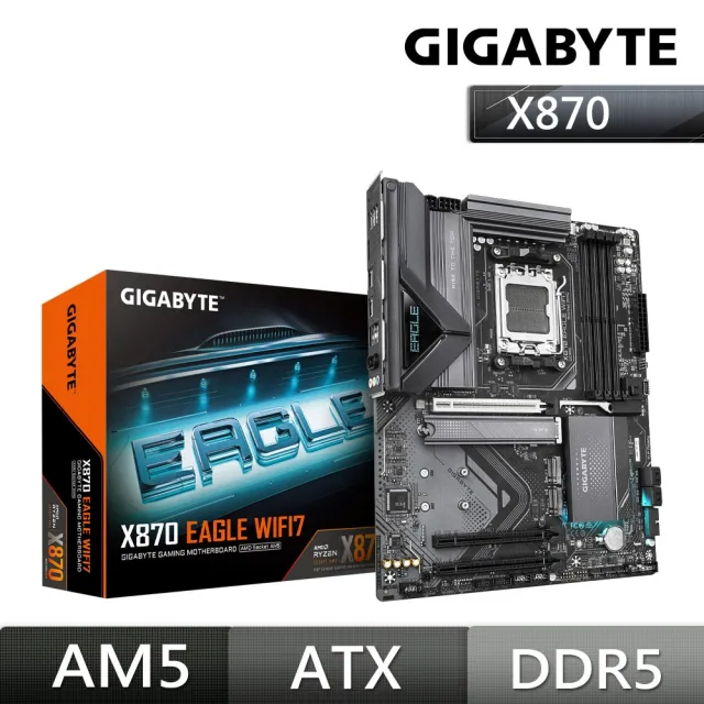 【技嘉】顯卡+主機板組★GeForce RTX5070 GAMING OC 12G 顯示卡X870 EAGLE WIFI7 AMD 主機板