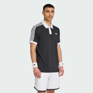 【adidas 愛迪達】TENNIS CLASSICS 短袖POLO 衫 KY8886 男款ORIGINALS經典網球POLO衫 CLIMACOOL 黑色