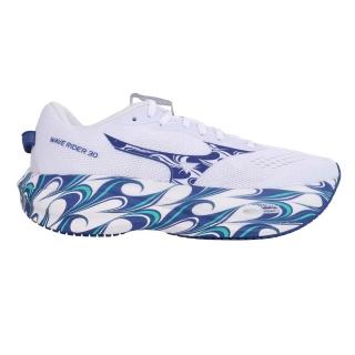 【MIZUNO 美津濃】WAVE RIDER 30 男緩震慢跑鞋-30週年紀念(J1GU262382)