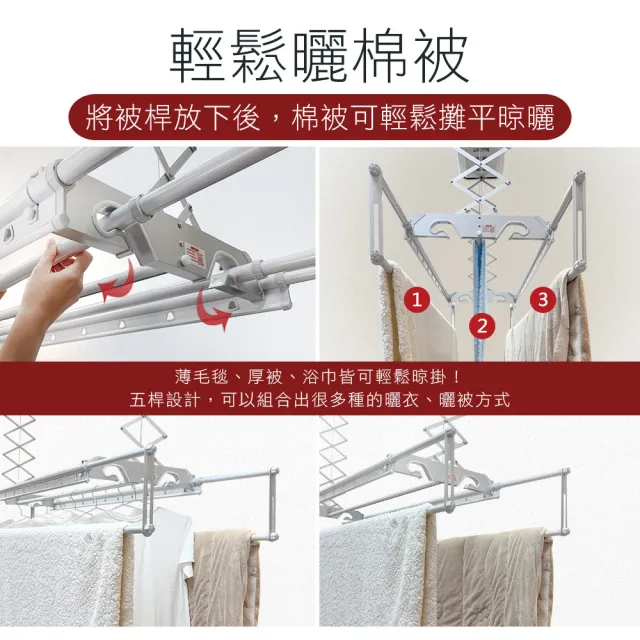 【TEW 台熱牌】TCM-240SS+ 萬里晴電動遙控升降曬衣機 曬衣架 頂級豪華款(附基本安裝)