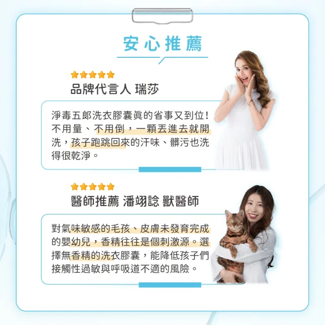 【淨毒五郎】濃縮洗衣膠囊/洗衣球30顆袋裝_純粹無香/旬花香調(酵素、抗菌)-兩入組