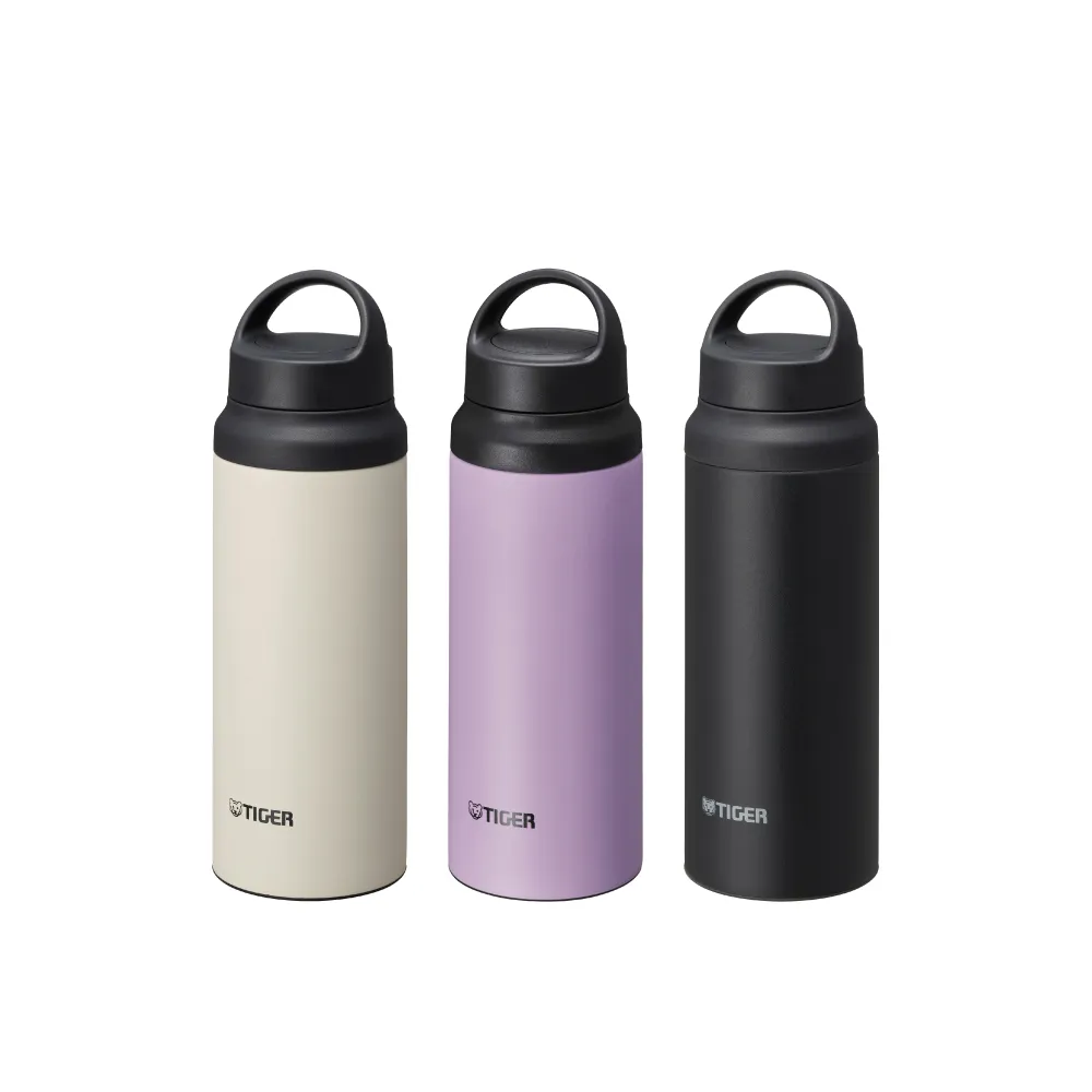 【TIGER 虎牌】旋蓋雙層不鏽鋼保溫瓶 600ml(MCZ-S060手提保溫杯)