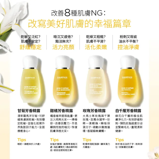 【DARPHIN 朵法】甘菊精露舒緩亮澤組(甘菊芳香精露15ml/情人節送禮推薦)