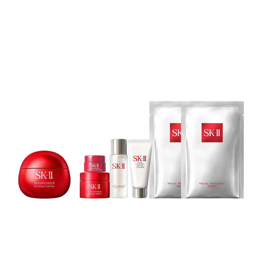 【SK-II】官方直營 肌源賦能煥顏活膚霜 100g(經典版/乳霜/臉部保養/澎彈/緊緻/大紅球)