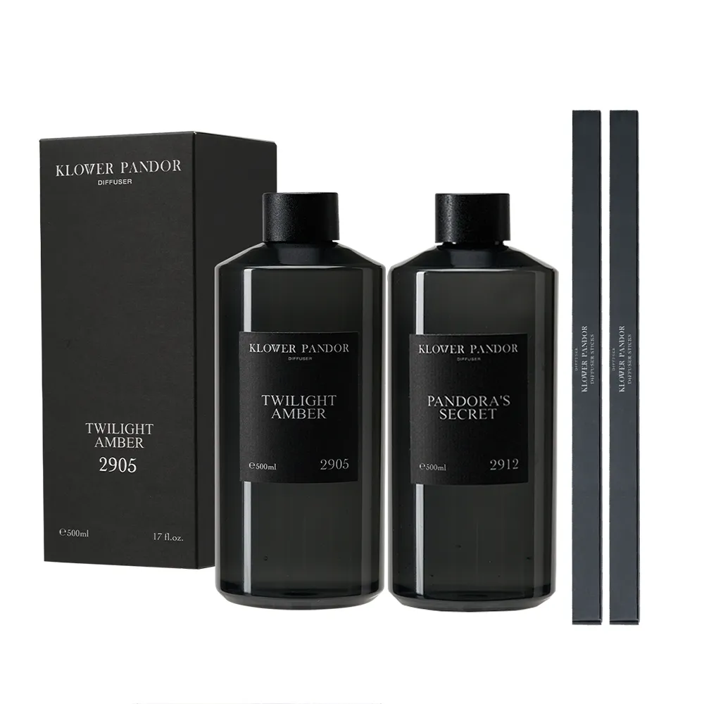 【KLOWER PANDOR】KP記憶香氛 沉浸式空間擴香補充瓶500ml-2入組(多款任選)